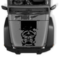 Military Star and Skull Blackout Hood Decal Vinyl