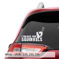 I Brake for Squirrels Vinyl Decal Sticker