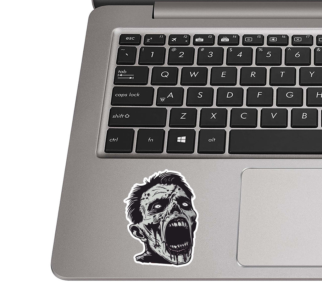 B&W Monroeville Mall Walker Zombie Head Vinyl Sticker
