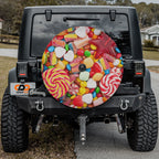 Sweet Ride Spare Tire Cover Candy Swirl Design
