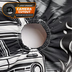 North Pole Express Spare Tire Cover backup camera cutout detail