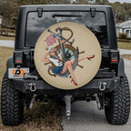 US Navy Pin-Up Girl Anchor Spare Tire Cover