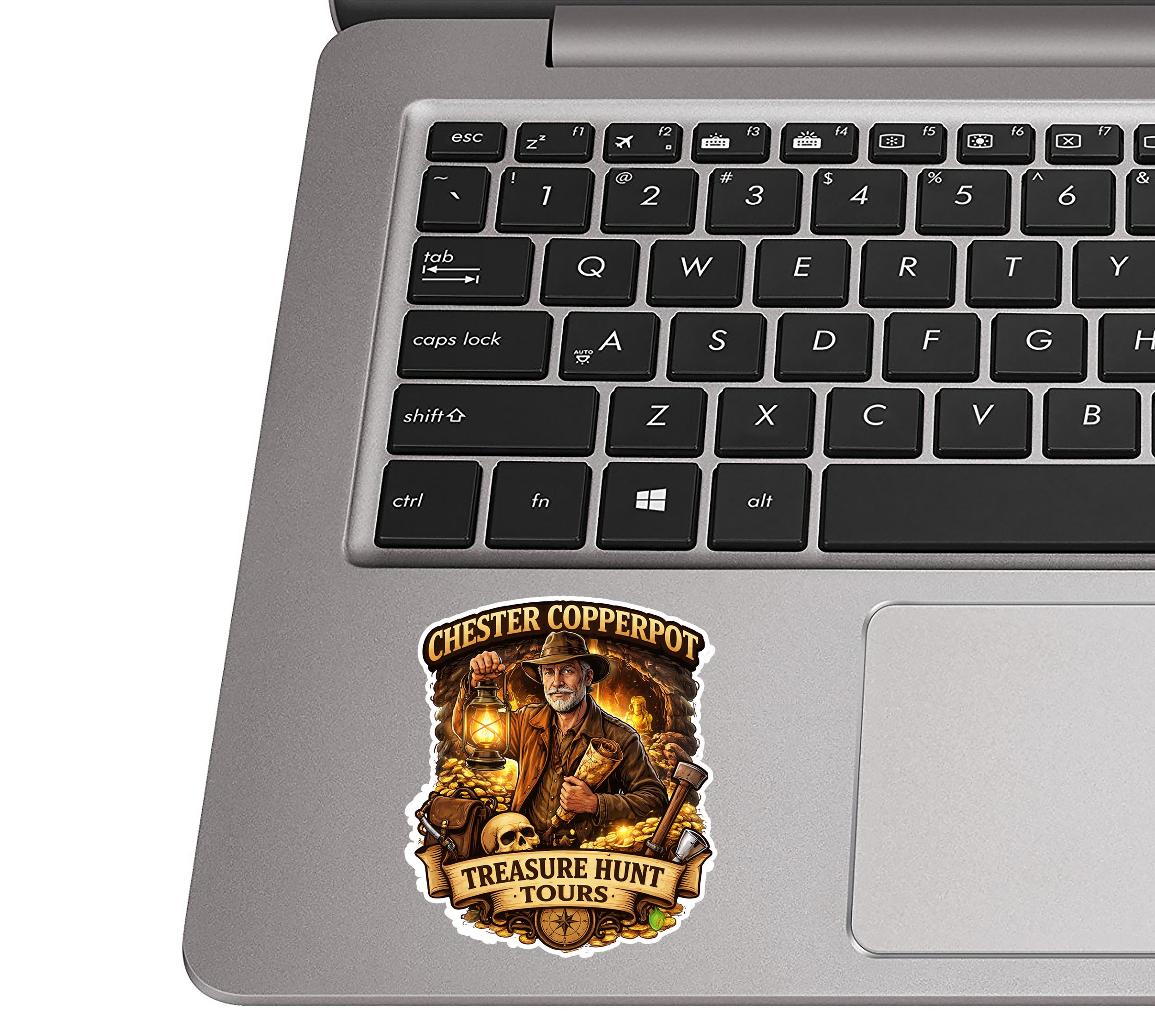 Chester Copperpot Treasure Hunt Tours Vinyl Sticker