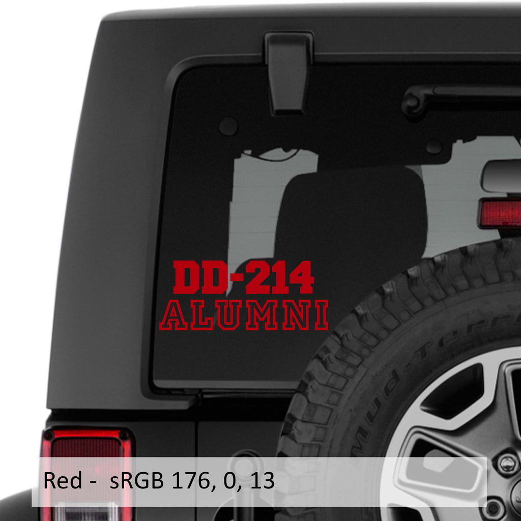 DD-214 Alumni Vinyl Transfer Decal