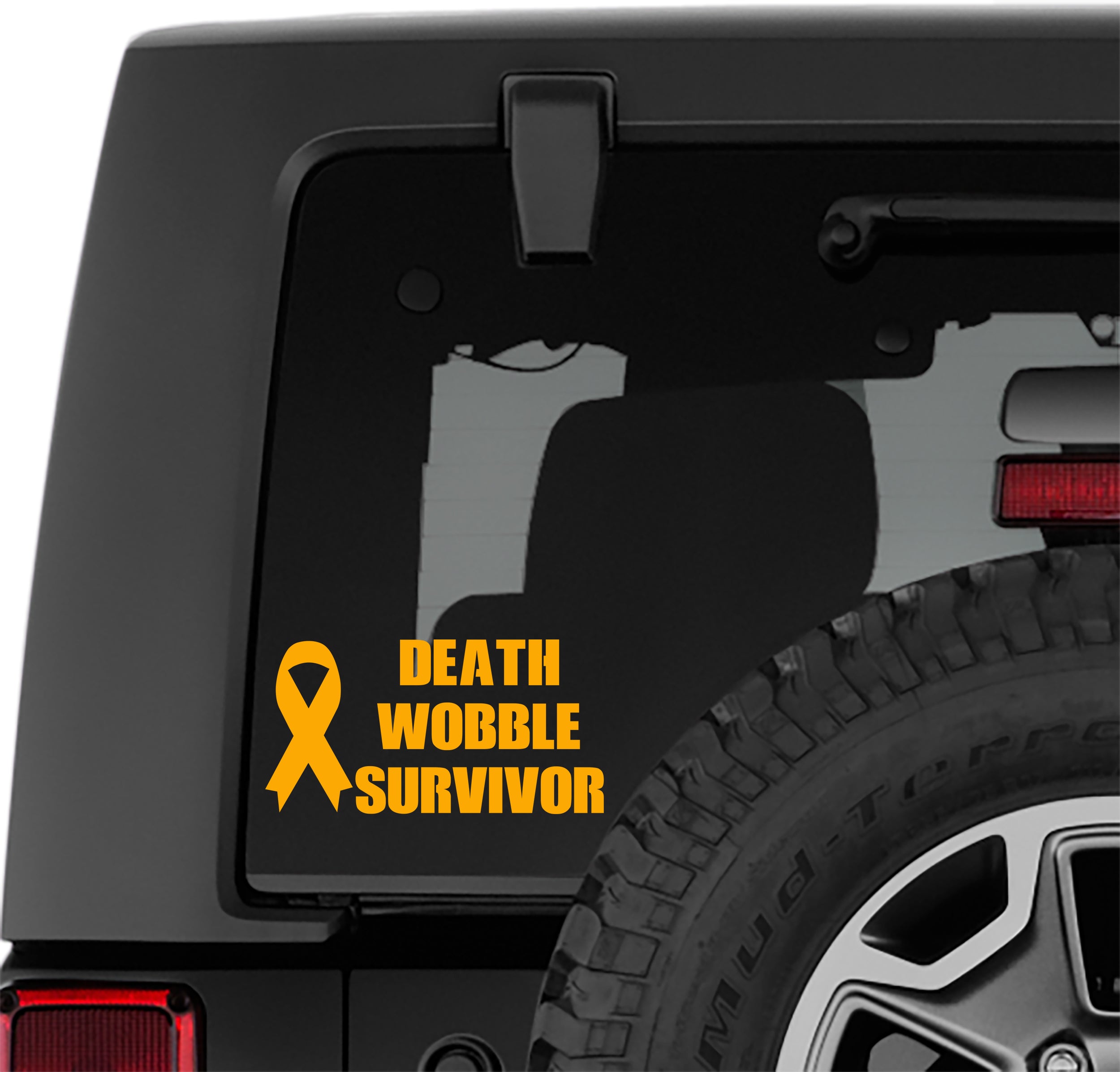 Jeep Wrangler Death Wobble Survivor Vinyl Decal