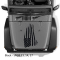 Distressed American Flag Blackout Hood Decal