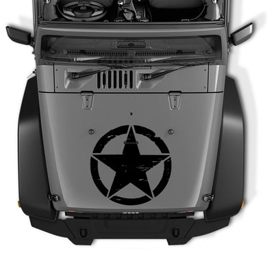 Distressed Alpha Romeo Military Star Vinyl Transfer Decal