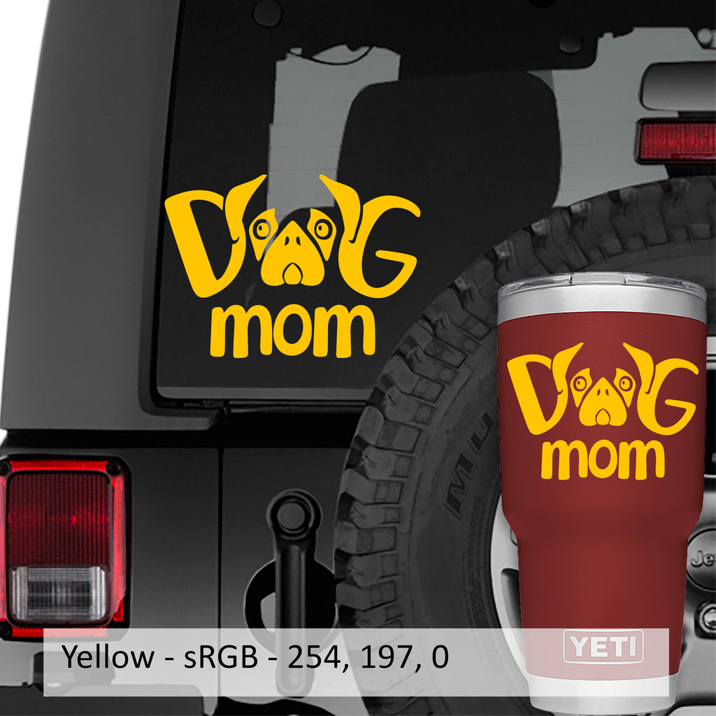 Dog Mom v2 Vinyl Decal Sticker