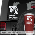 Hitchhiker Guide To Galaxy Don't Panic Hitchhike Vinyl Decal