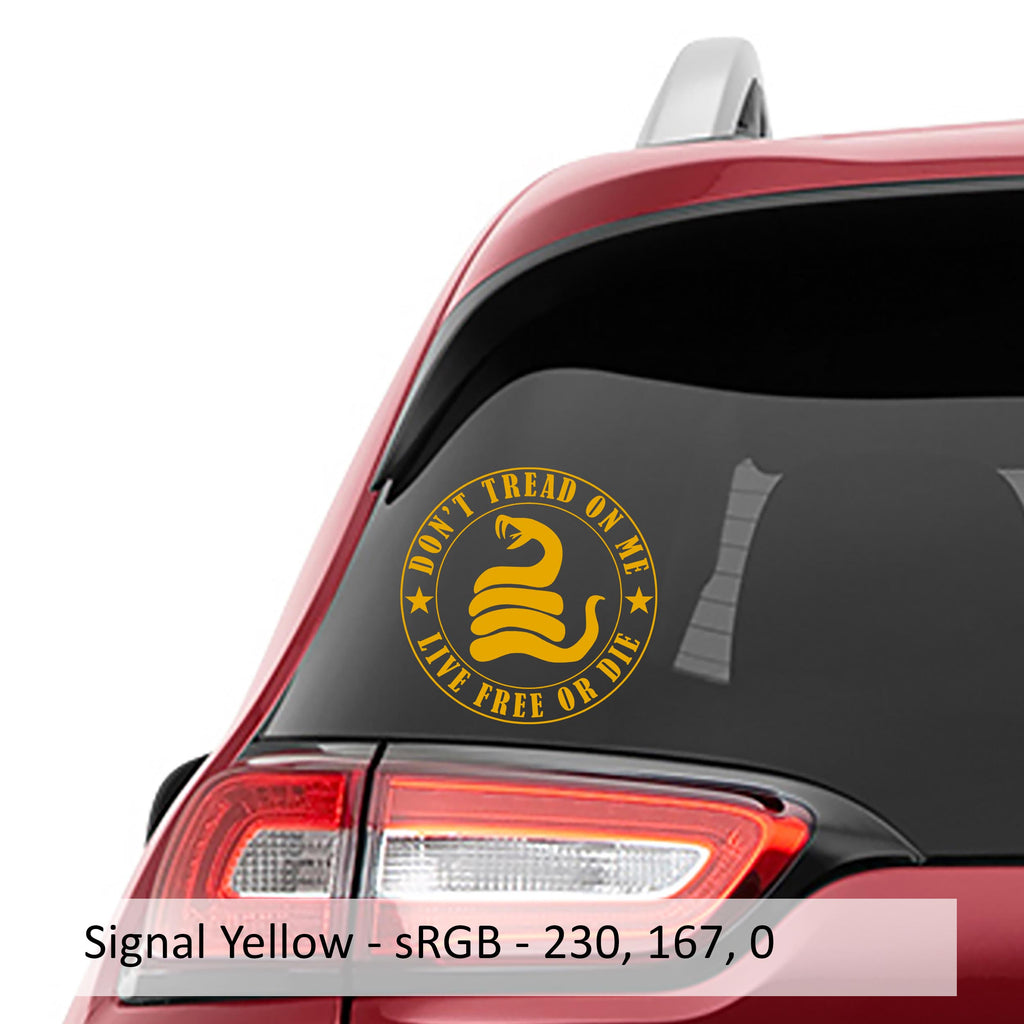  Don’t Tread On Me Live Free Or Die Vinyl Decal Sticker