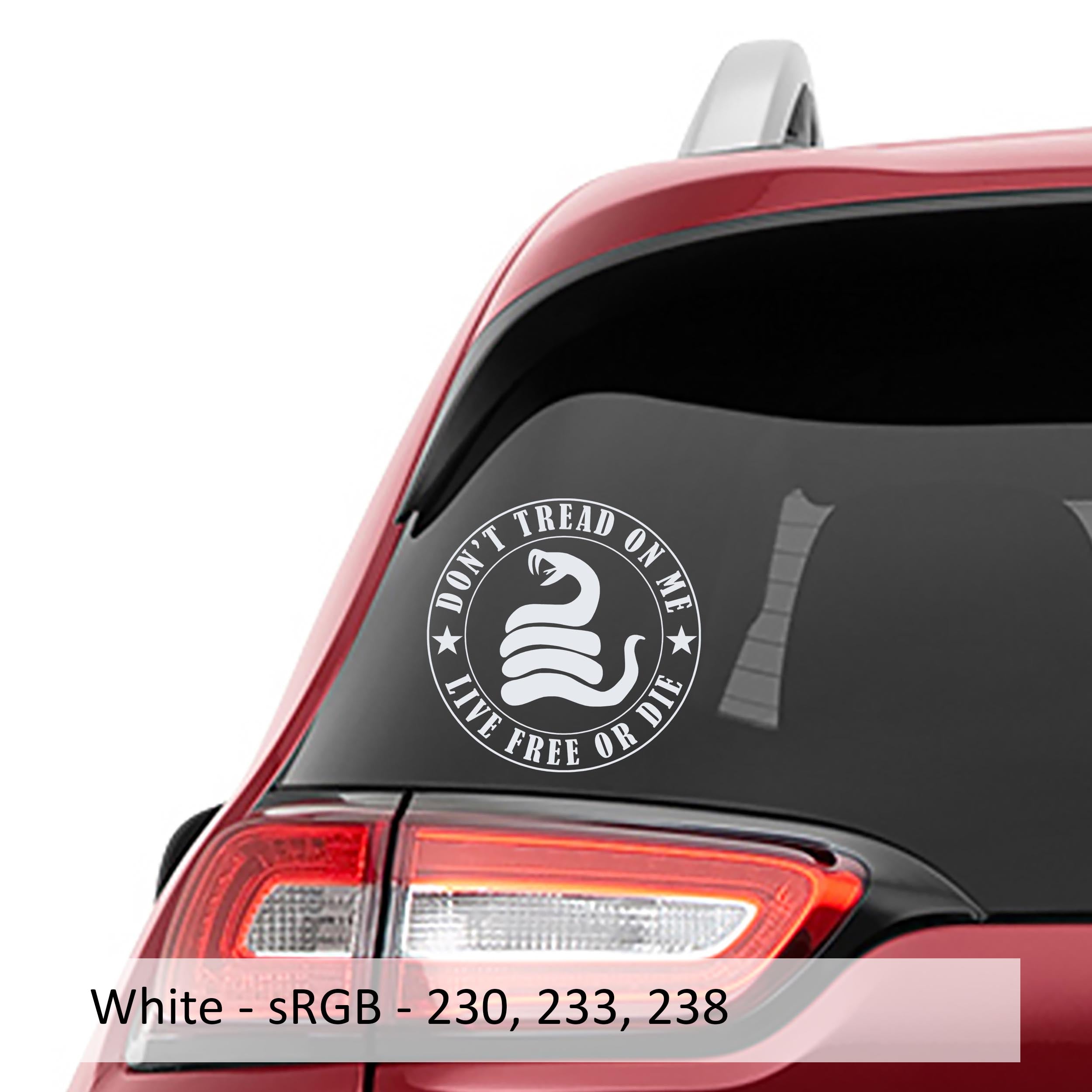  Don’t Tread On Me Live Free Or Die Vinyl Decal Sticker