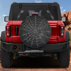 Spooky Spider Web Spare Tire Cover