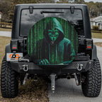 Anonymous Hacker Spare Tire Cover