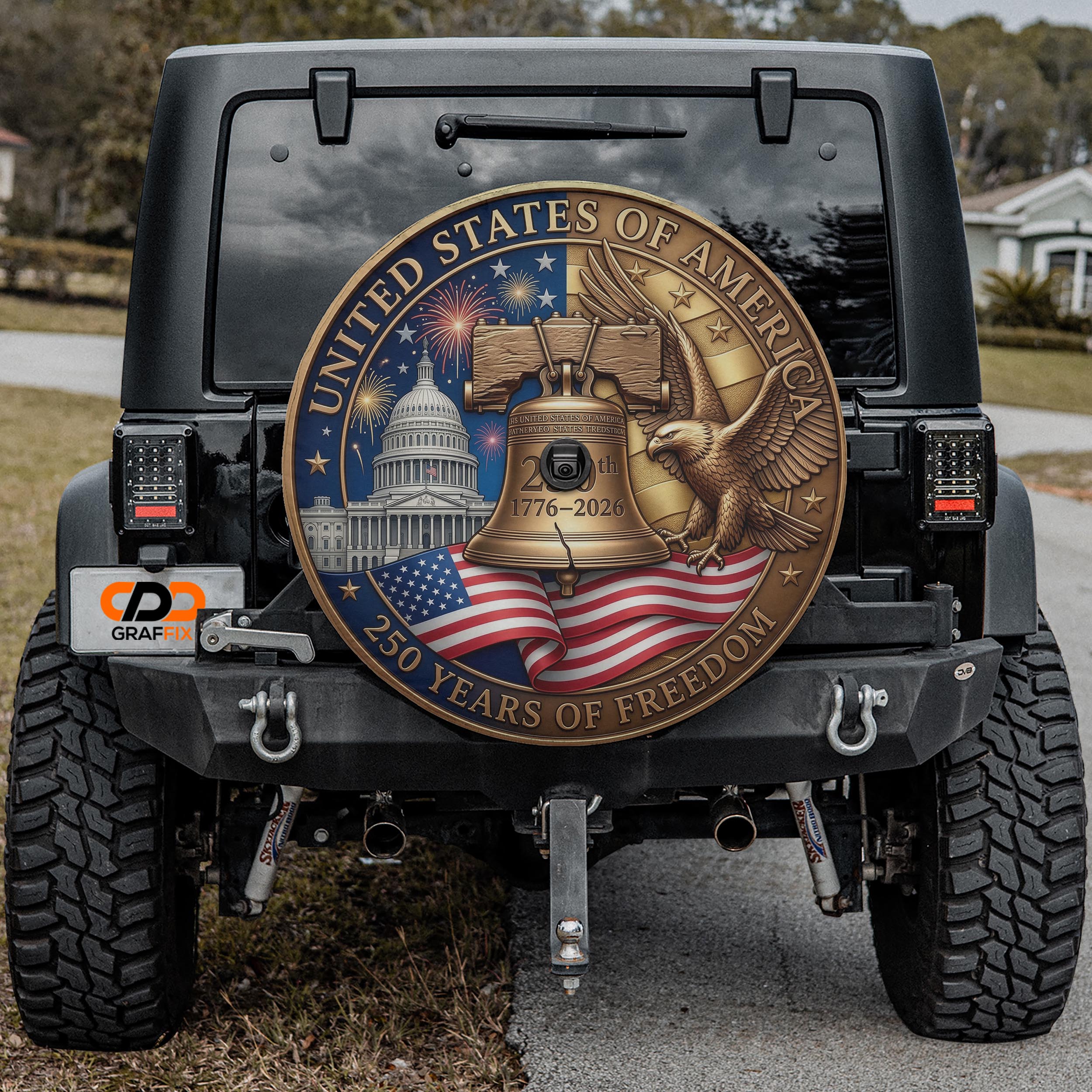 Patriotic Jeep, Bronco & RV Tire Covers | Flags | Jeep Decal Store