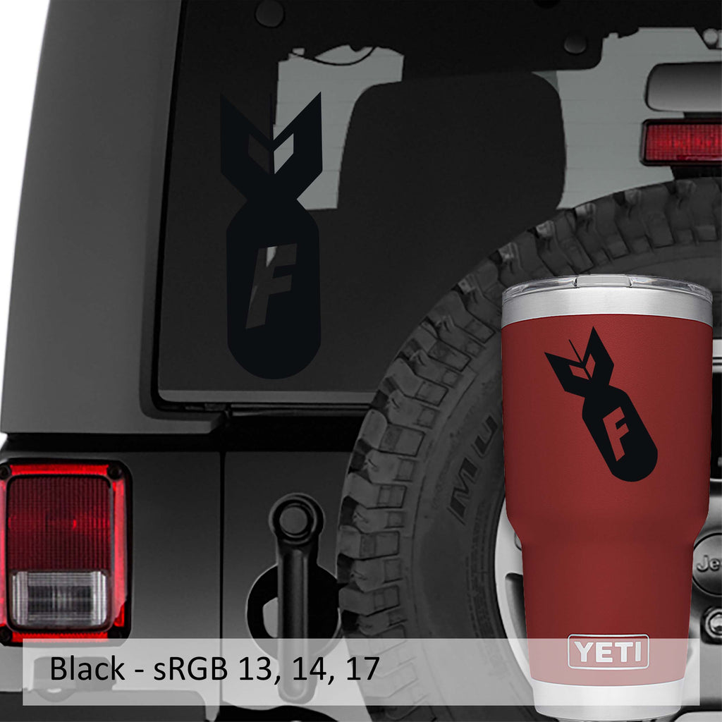 F-Bomb ver 1 Vinyl Decal