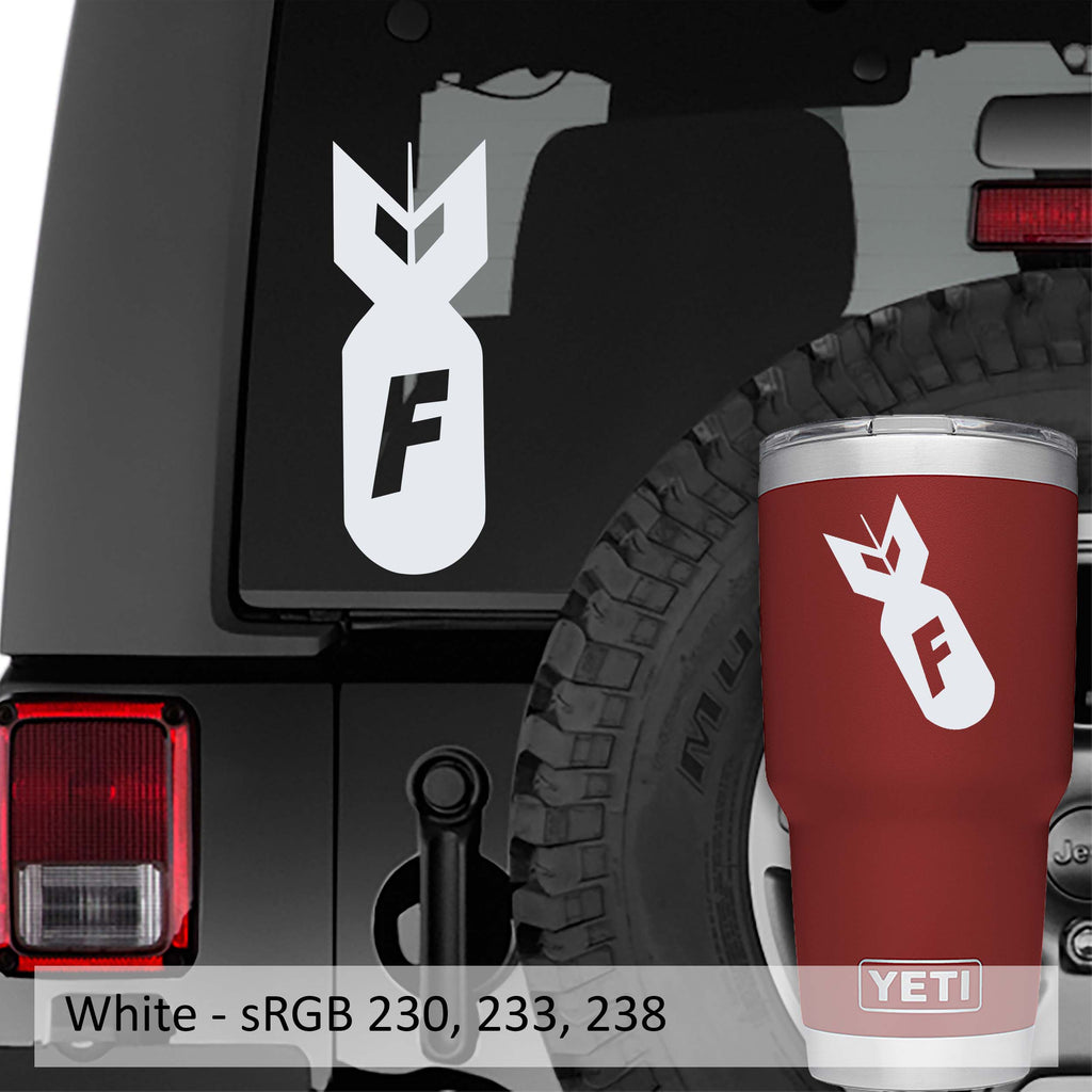 F-Bomb ver 1 Vinyl Decal