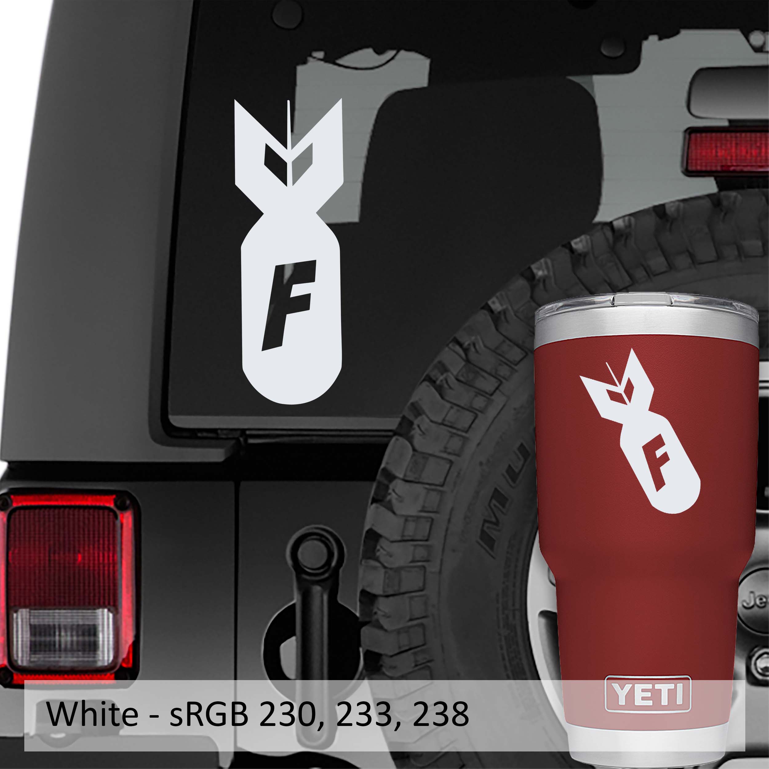 F-Bomb ver 1 Vinyl Decal