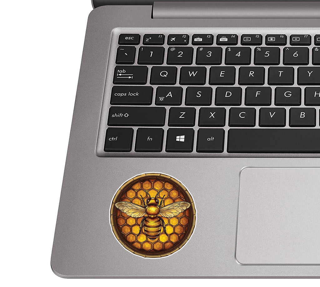 Honeycomb Bee Vinyl Sticker