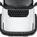 Honeycomb Hex Mesh blackout hood vinyl decal shown installed on the hood of a 2021+ Ford Bronco SUV