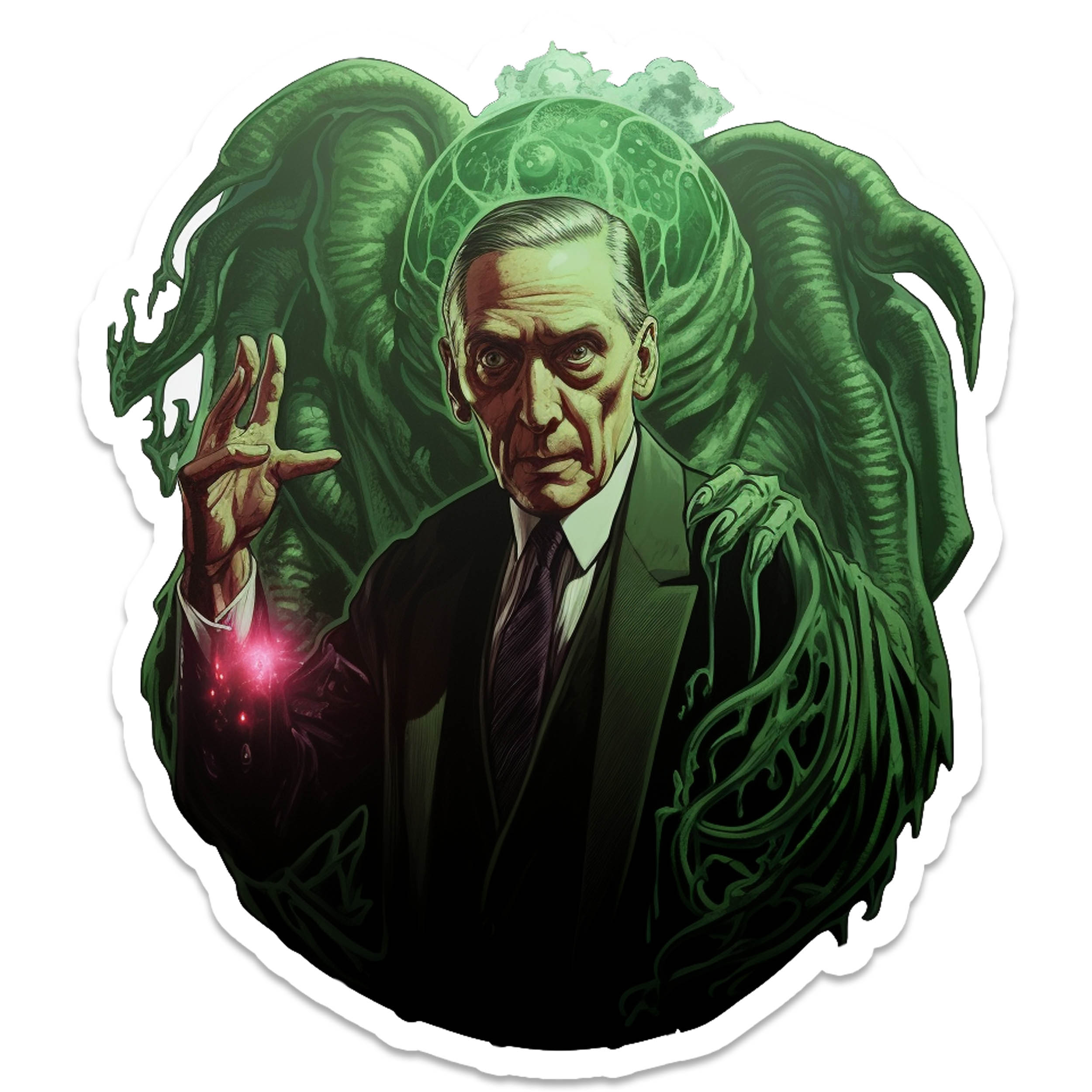 HP Lovecraft Cthulhu Great Dreamer Vinyl Sticker