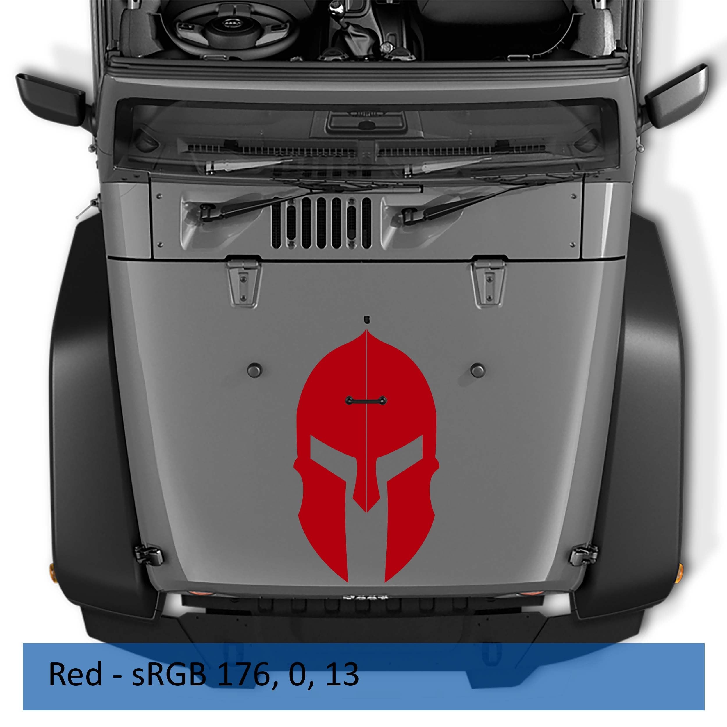 Spartan Gladiator Helmet Vinyl Decal