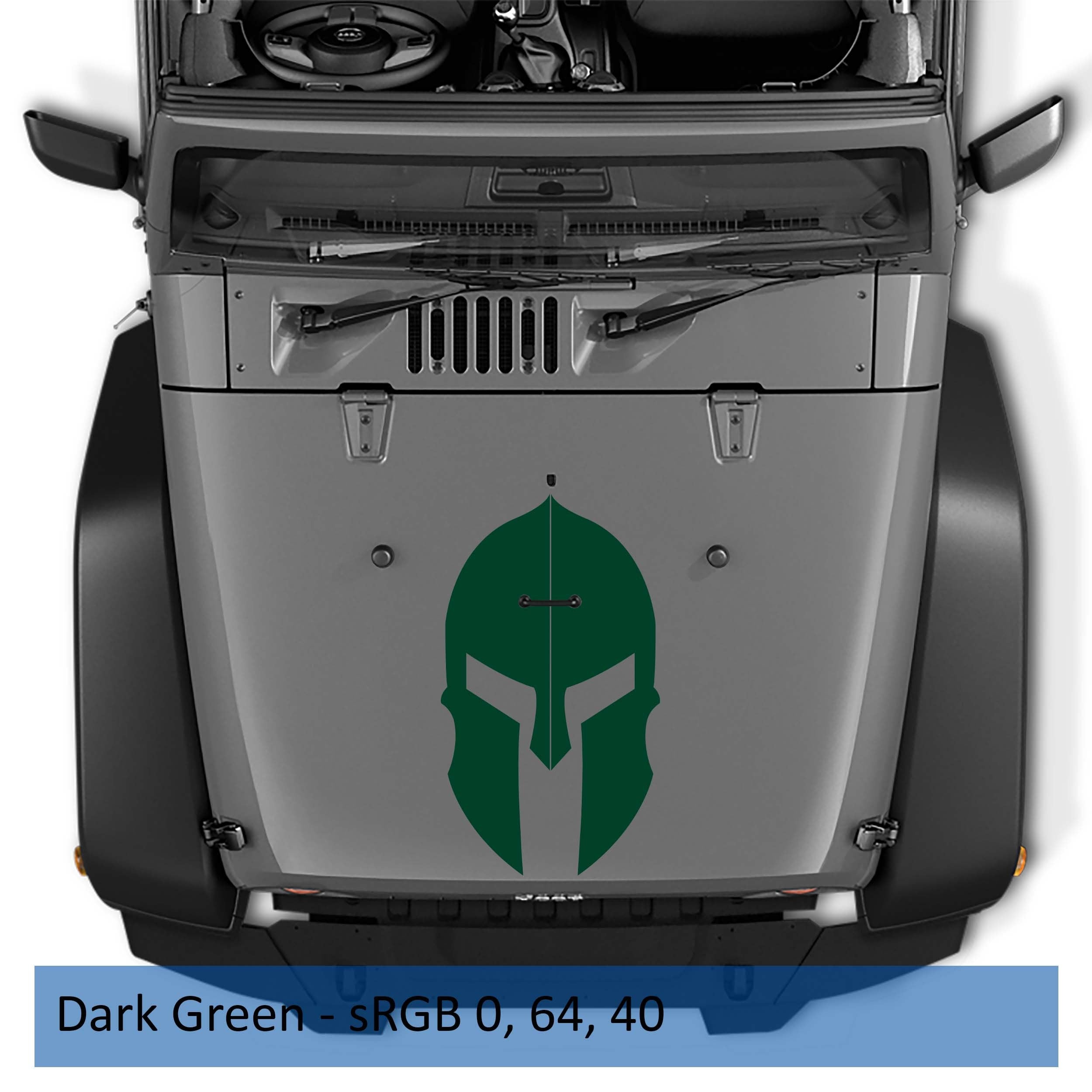 Spartan Gladiator Helmet Vinyl Decal