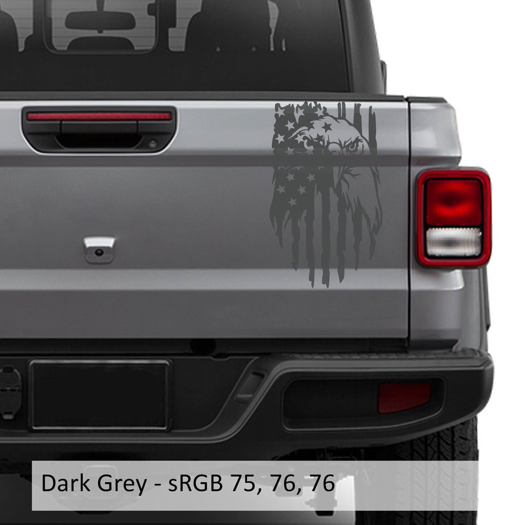 American Bald Eagle Flag Vinyl Decal