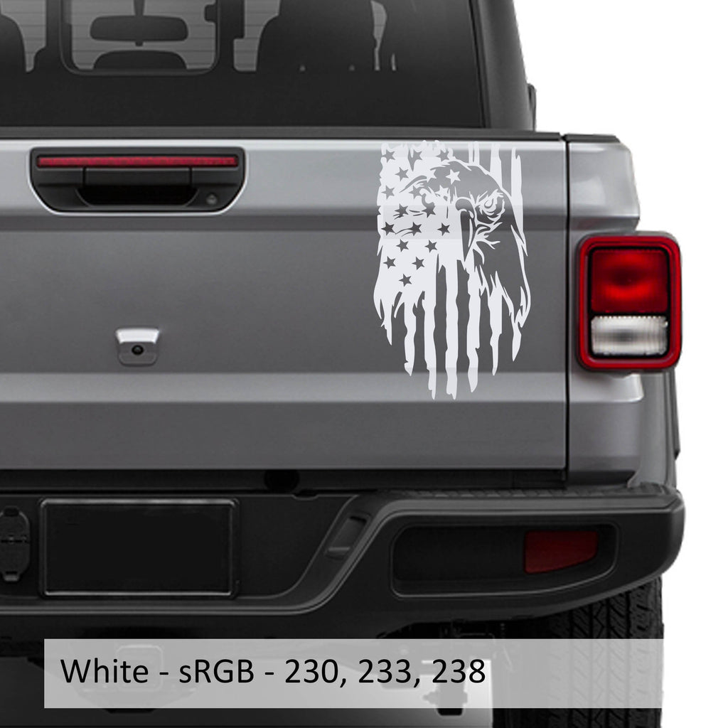 American Bald Eagle Flag Vinyl Decal