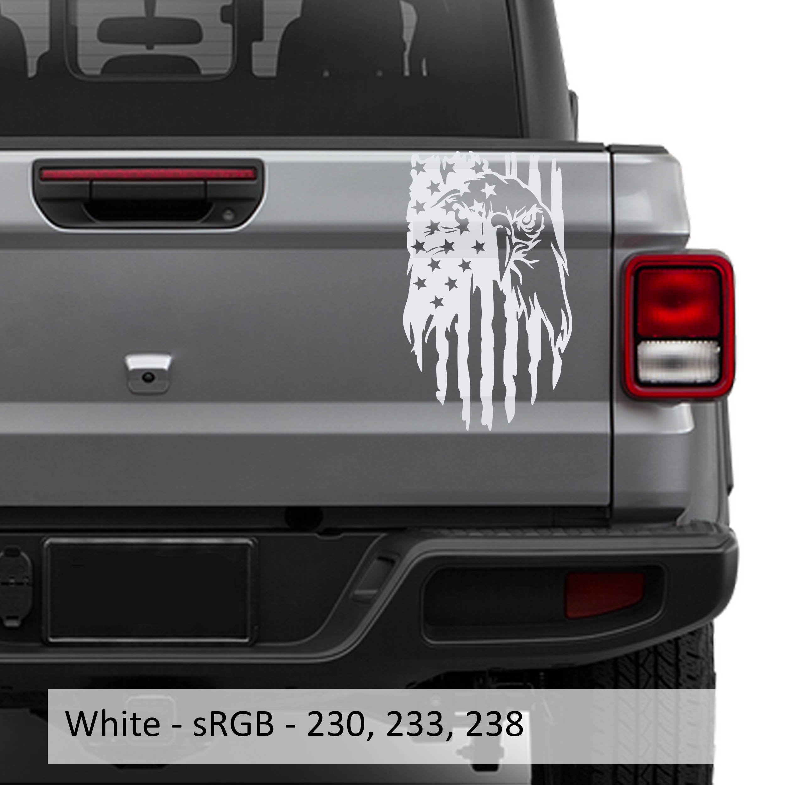 American Bald Eagle Flag Vinyl Decal