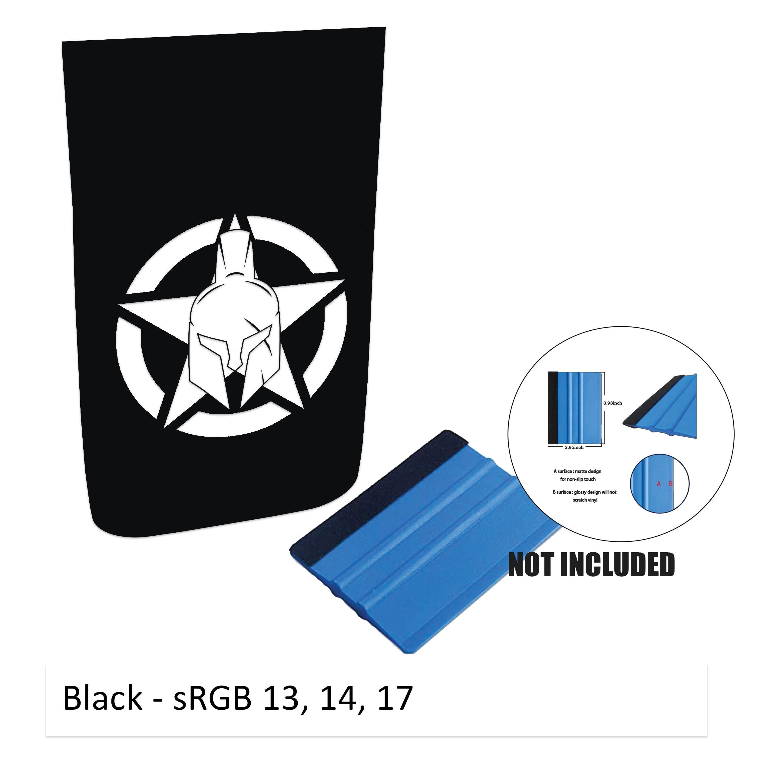 Gladiator Alpha Romeo Star Power-Dome Blackout Vinyl Hood Decal - Fits 2018+ Jeep Wrangler JL/Jeep Gladiator JT Rubicon Models