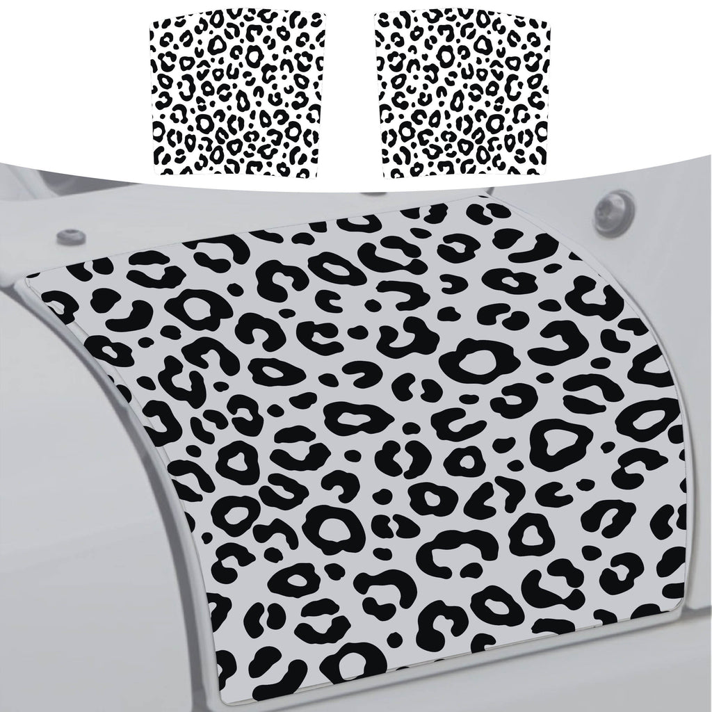 Leopard Print Cowl Vinyl Decal Set - Fits 2006-2017 Jeep Wrangler JK&JKU Models