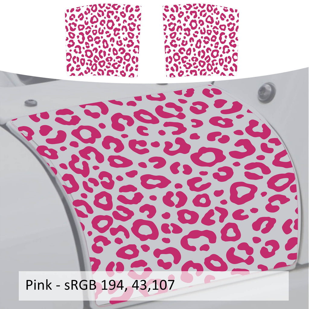Leopard Print Cowl Vinyl Decal Set - Fits 2006-2017 Jeep Wrangler JK&JKU Models