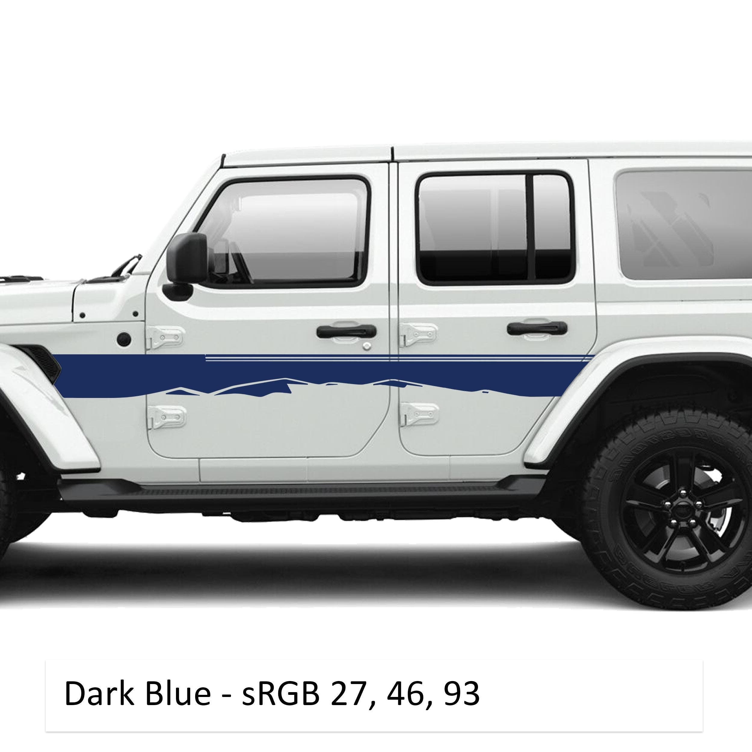 Star Dunes Body Line Graphic Kit Fits Jeep Wrangler JLU 4 Door 2018+