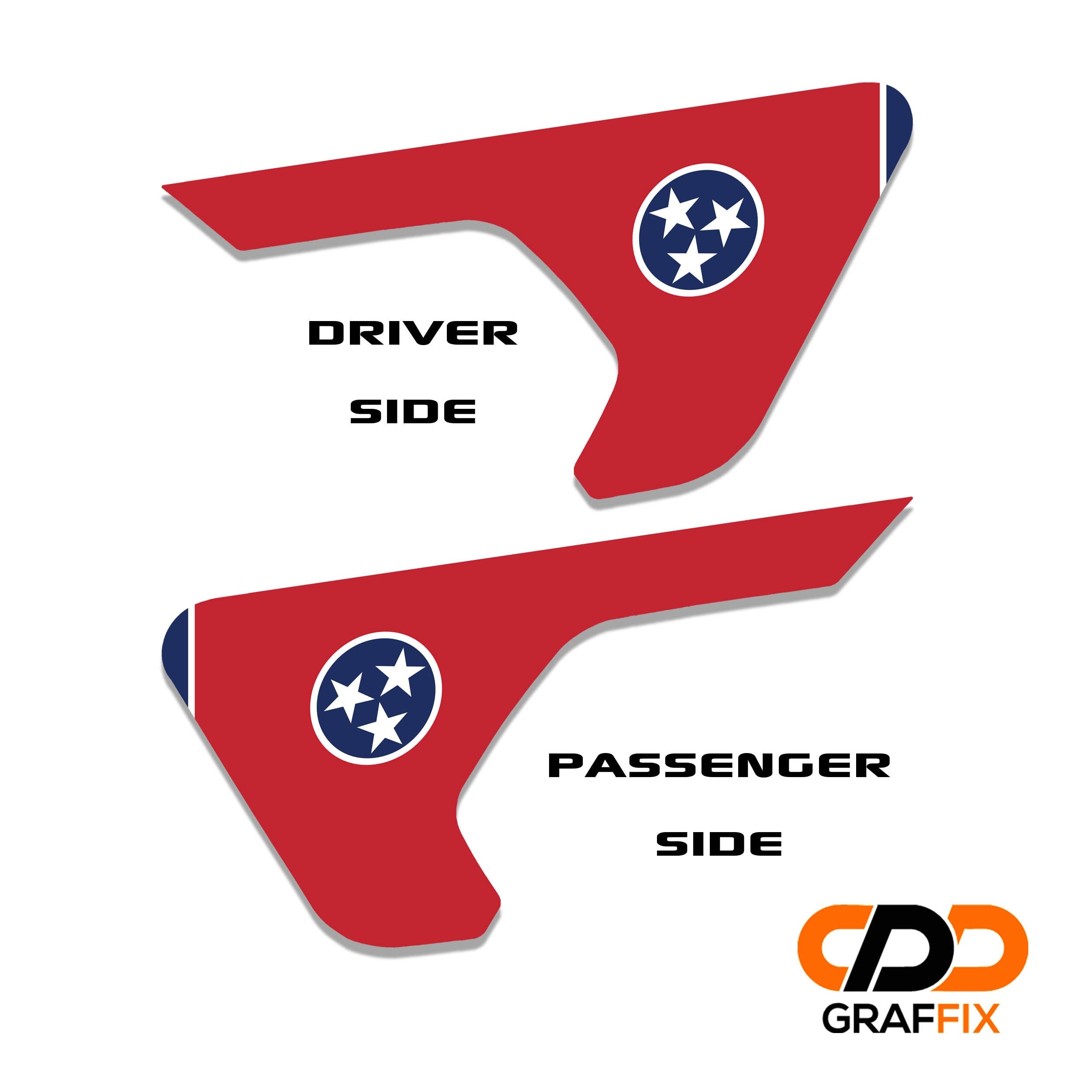 Tennessee Flag Fender Decal Set | JL/JT | JDS