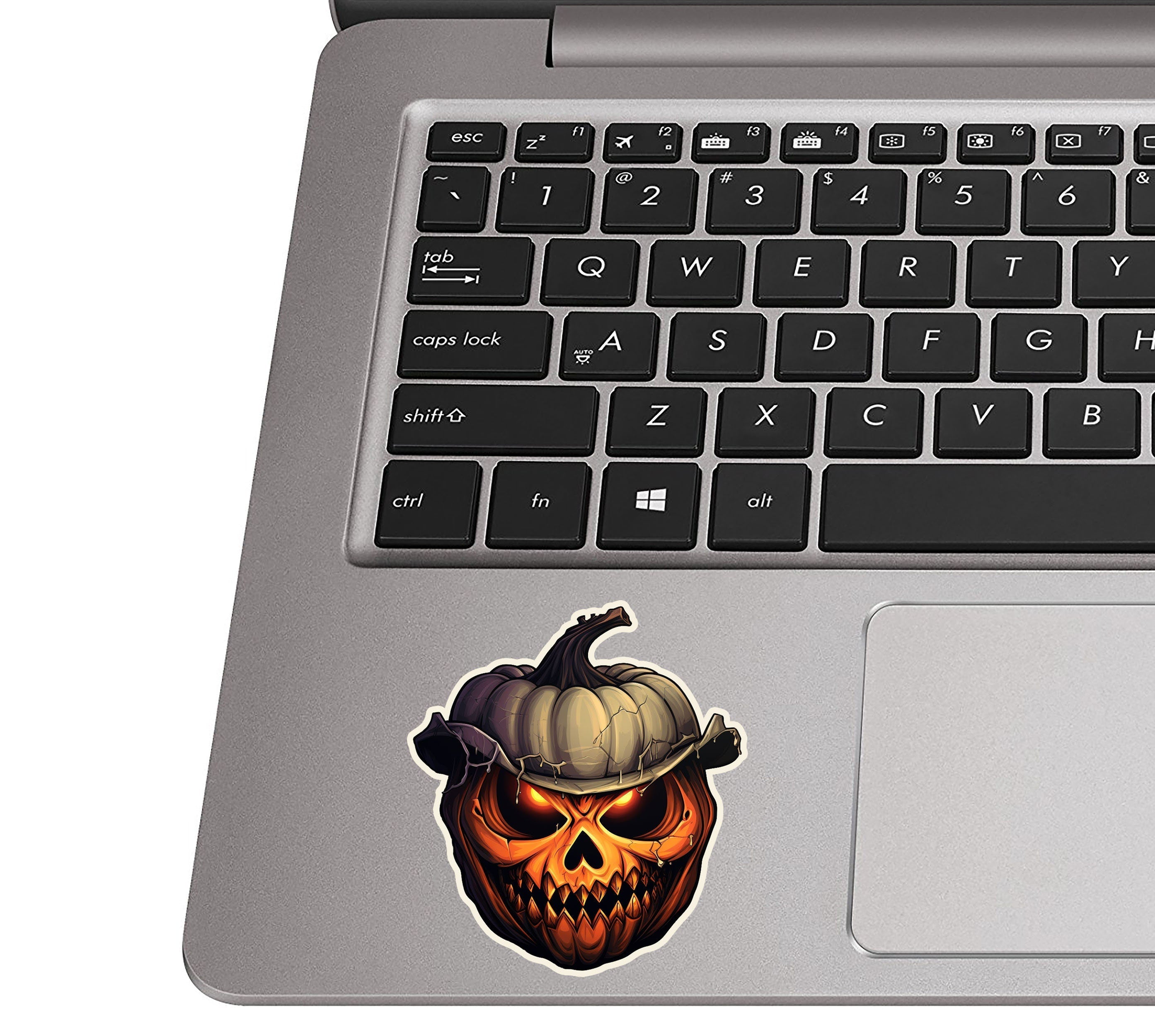 Halloween Smiling Jack O Lantern With Hat Vinyl Sticker