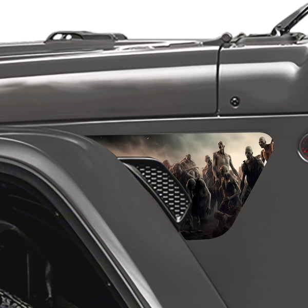 Zombie Horde Fender Decal Set | Jeep JL/JT | Jeep Decal Store