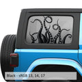 Kraken Octopus Tentacles Hardtop Window Decal Set - Fits Jeep Wrangler JLU 2018+