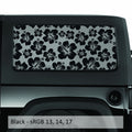 Hawaiian Hibiscus Floral Hardtop Window Decal Set - Fits Jeep 2-Door JK Wrangler 2007 - 2018