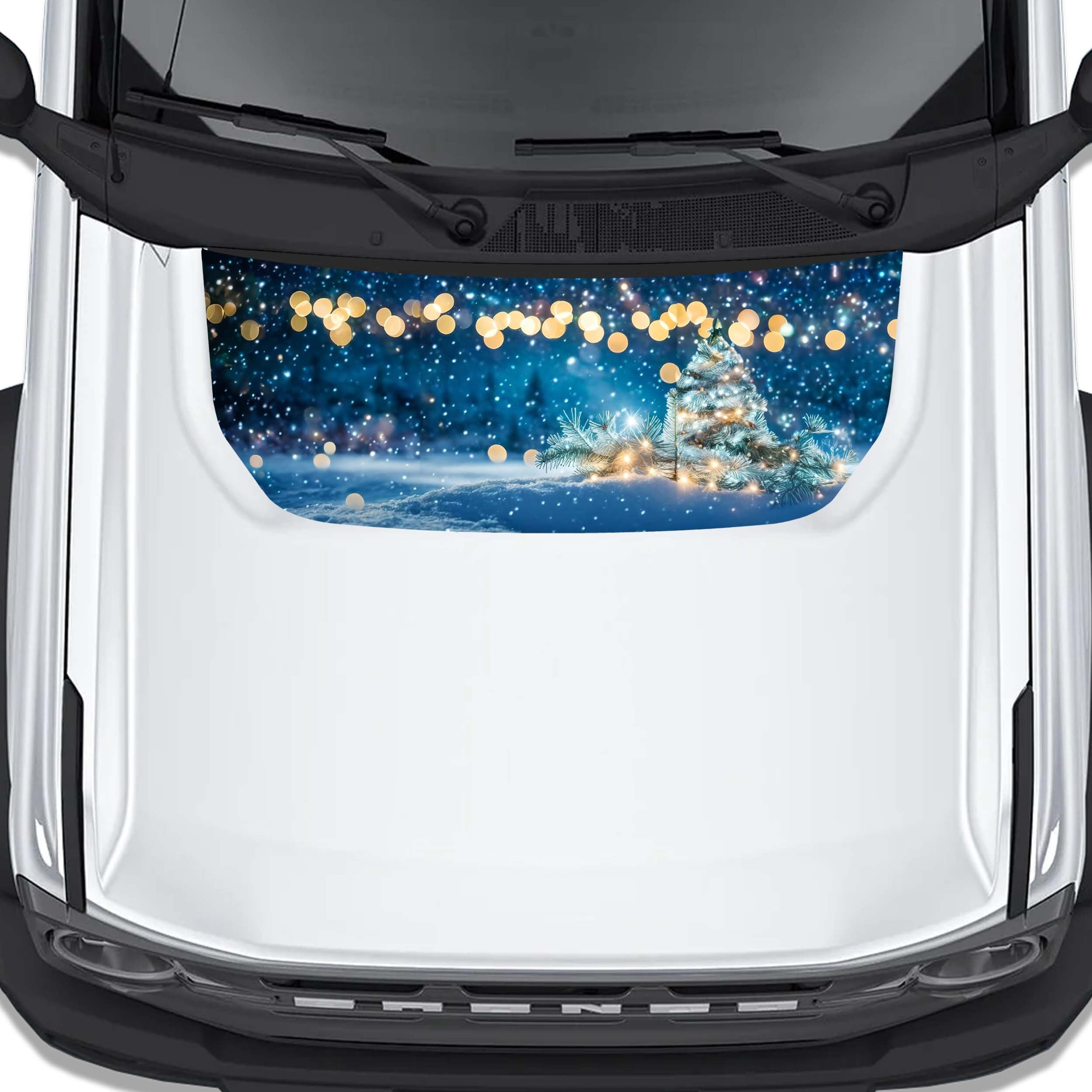 Christmas Wonderland Hood Graphic Design Decal Fits Ford Bronco 2021+