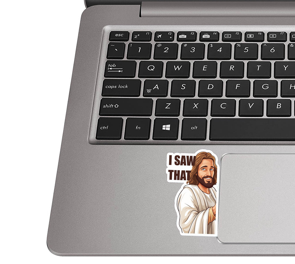 Jesus Watching Sticker Jesus I Saw That Meme Sticker | Funny Jeep & Car Window Decal | JDS
