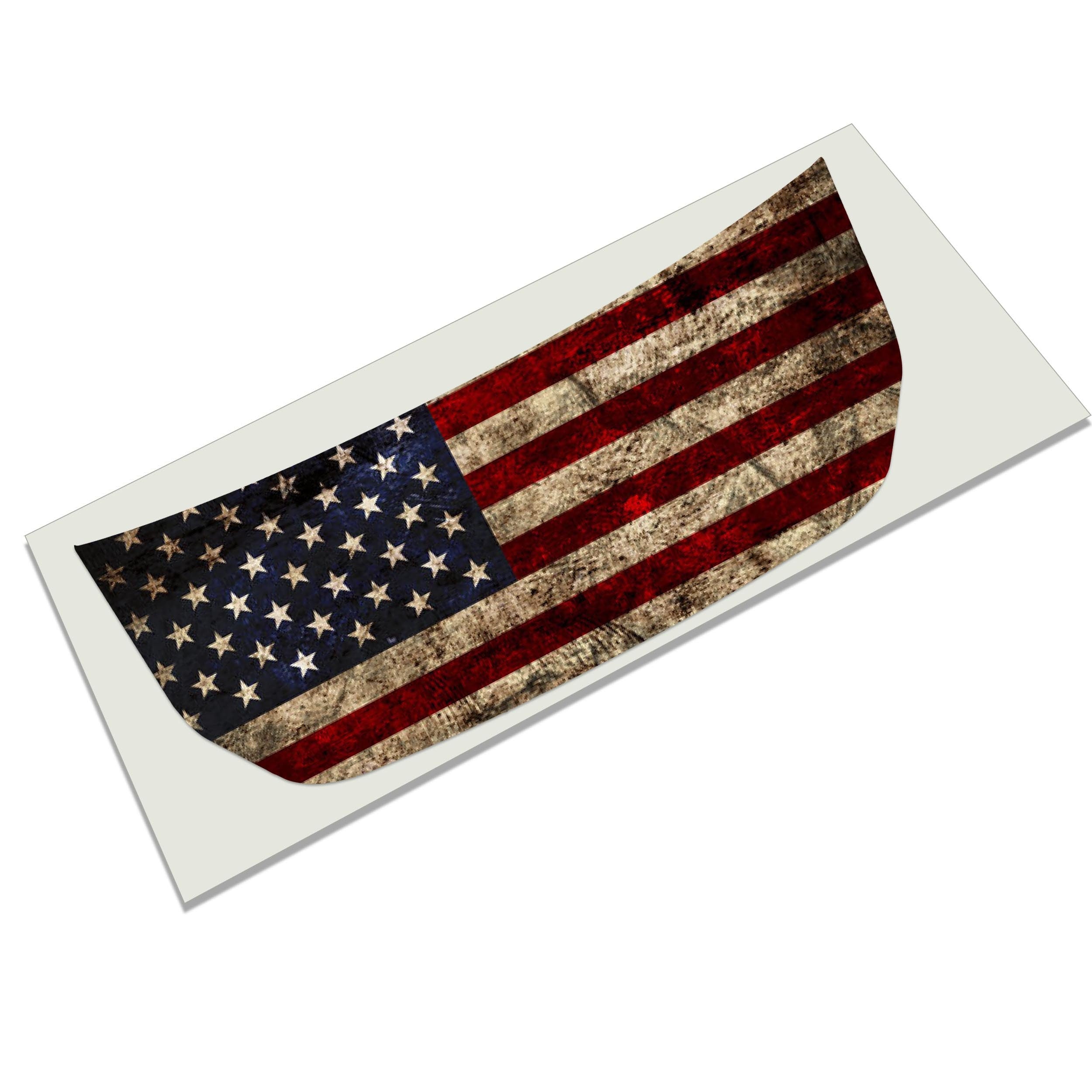 Rustic American Flag Hood Graphic Design Decal Fits Ford Bronco 2021+