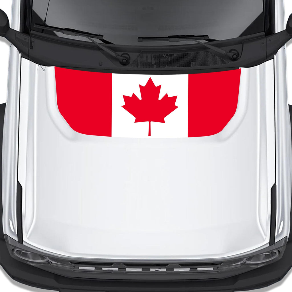 Canadian Maple Leaf Hood Graphic Design Decal Fits Ford Bronco 2021+