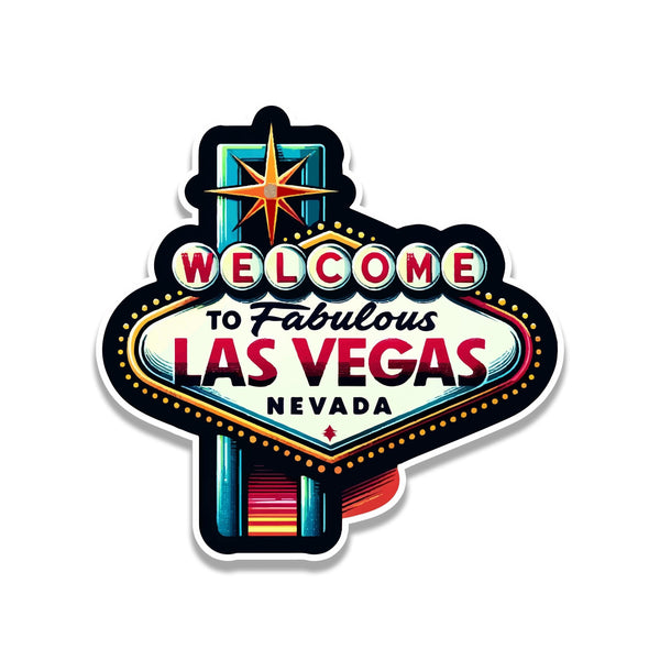 Las Vegas Vinyl Sticker - CDD Graffix Retro Design | JDS