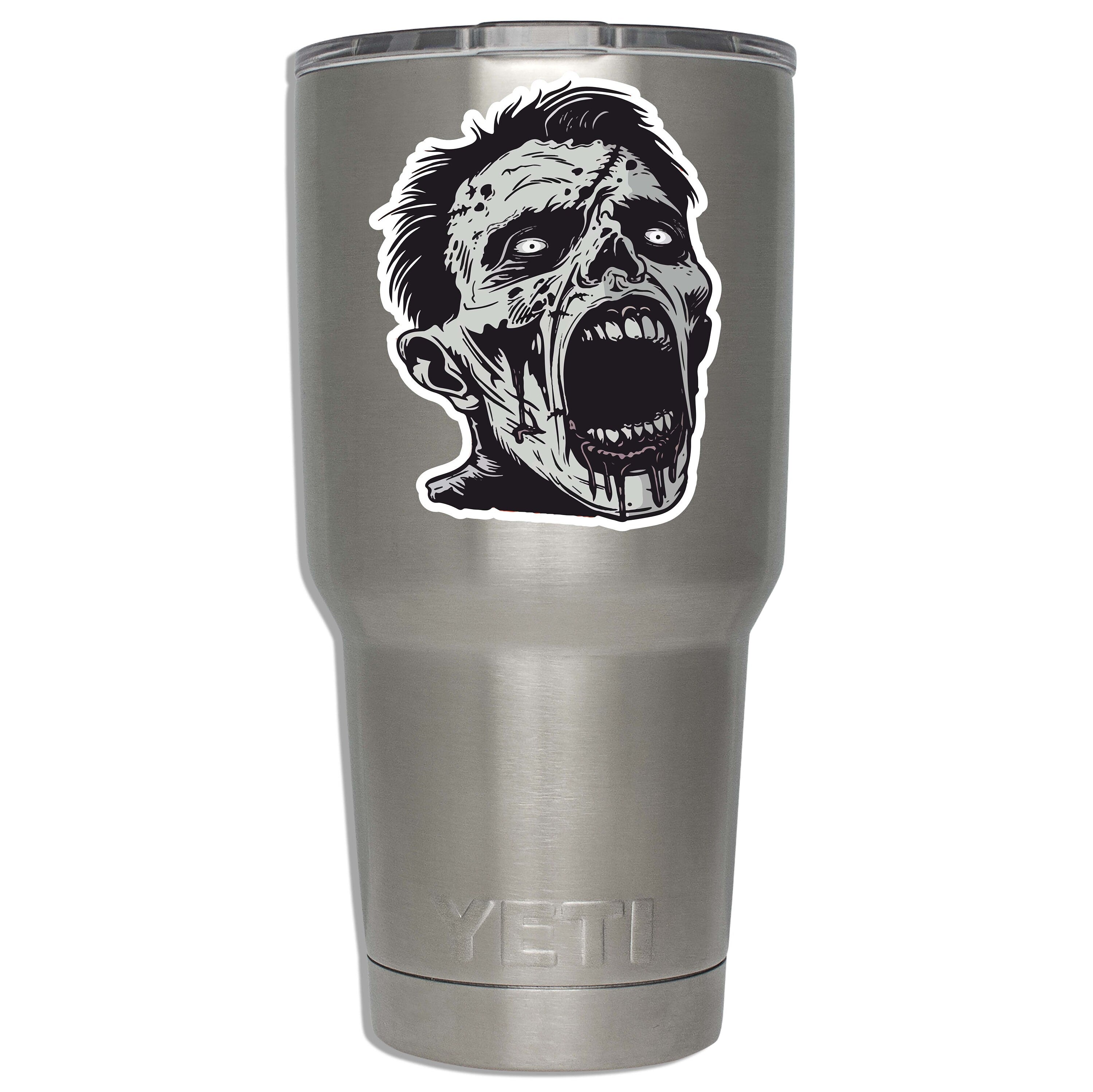 Black and White Monroeville Mall Zombie Vinyl Sticker for Laptop Car Water Bottle Suitcase Luggage Tag Horror Fan Gift