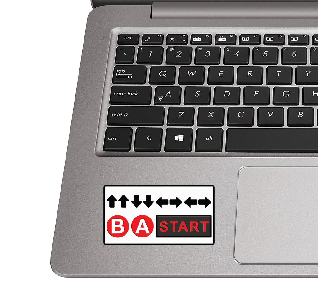 Video Game Extra Life Cheat Code Vinyl Sticker, Retro Video Game Sticker laptop, car or water bottle, luggage tag, travel gift