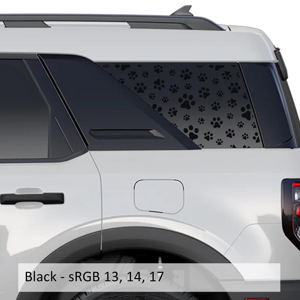 Moon and Stars Print Rear Quarter Window Decals Fits 2021+ Bronco Sport