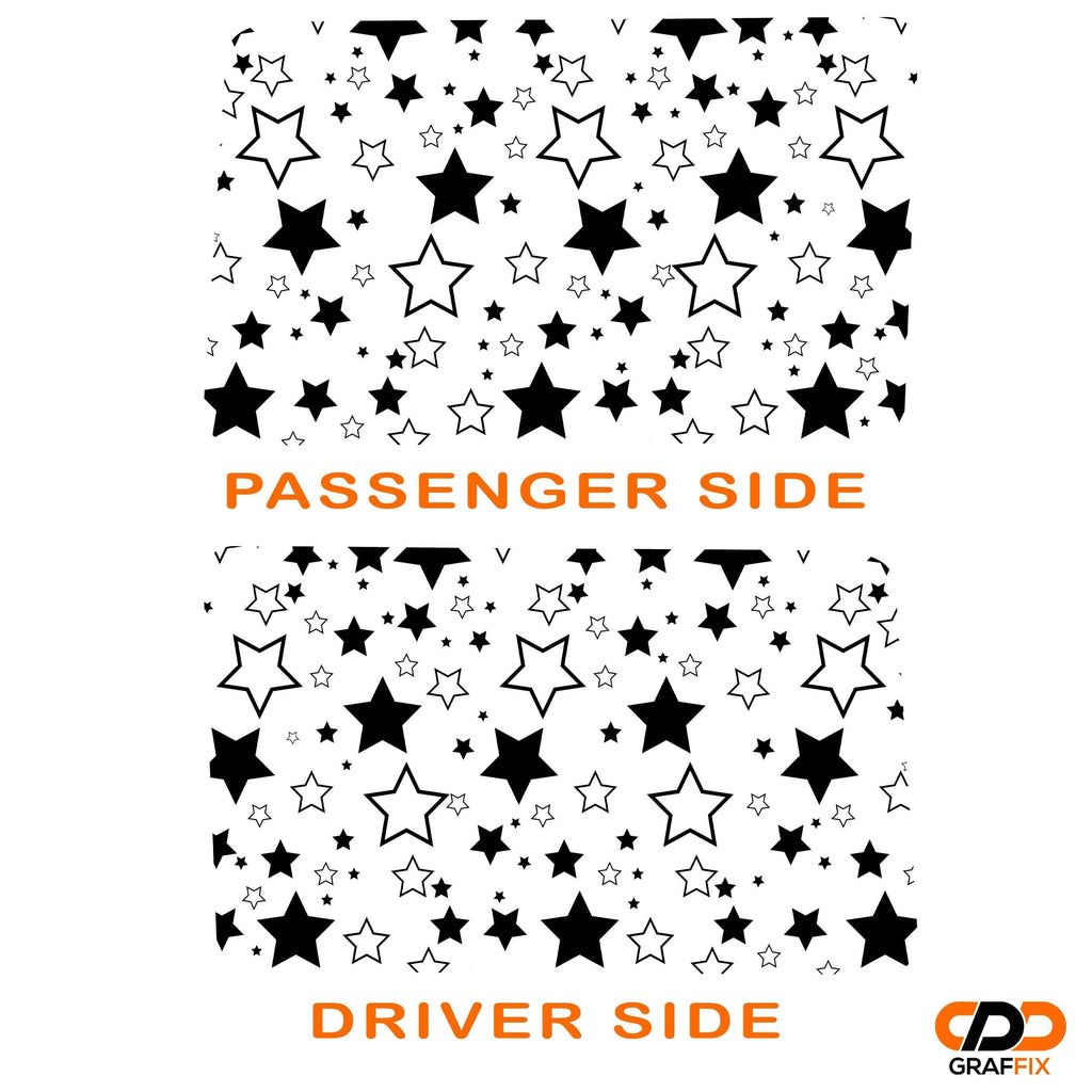 Starfield Star Pattern JLU Hardtop Window Decal Set - Fits Jeep Wrangler JLU 2018+