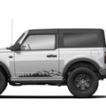 Mountain Forest 2Pcs Side Panel Vinyl Decal Fits Ford Bronco (2-Door) 2020 - Current