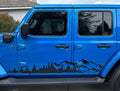 Mountain Forest 2Pcs JLU Lower Rocker Vinyl Transfer Decal