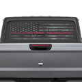 Thin Red Line Distressed American Flag Perforated See-Thru Rear Window Decal for Jeep Gladiator 2020 - Current